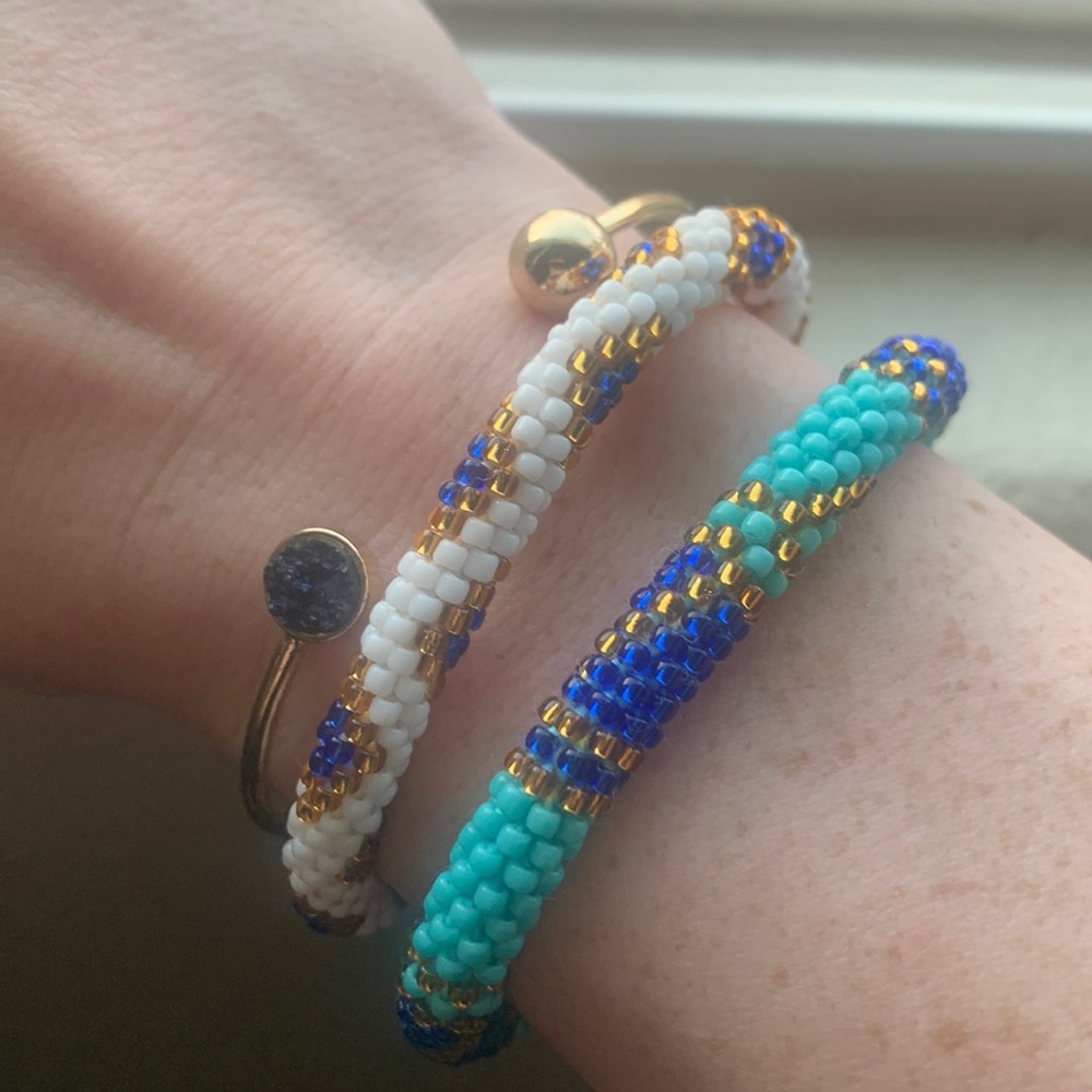 Bracelet Bundle :) seed bead and geode